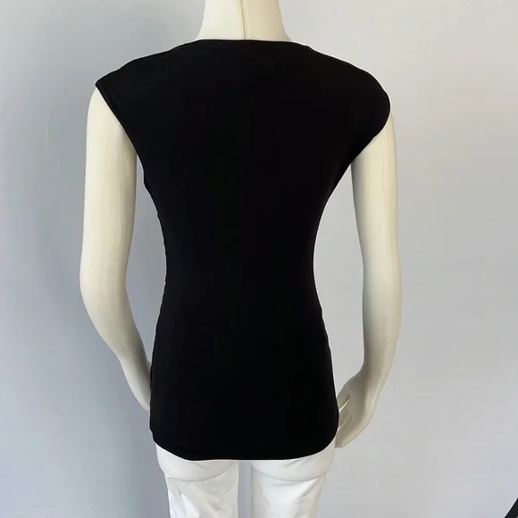 WHBM  Extended Sleeve Ruched Ruffle Top Size Small - Picture 11 of 14